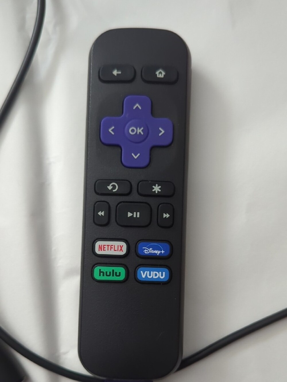 Roku Black Streaming Stick with Black Remote and Purple D-Pad - Picture 3 of 4